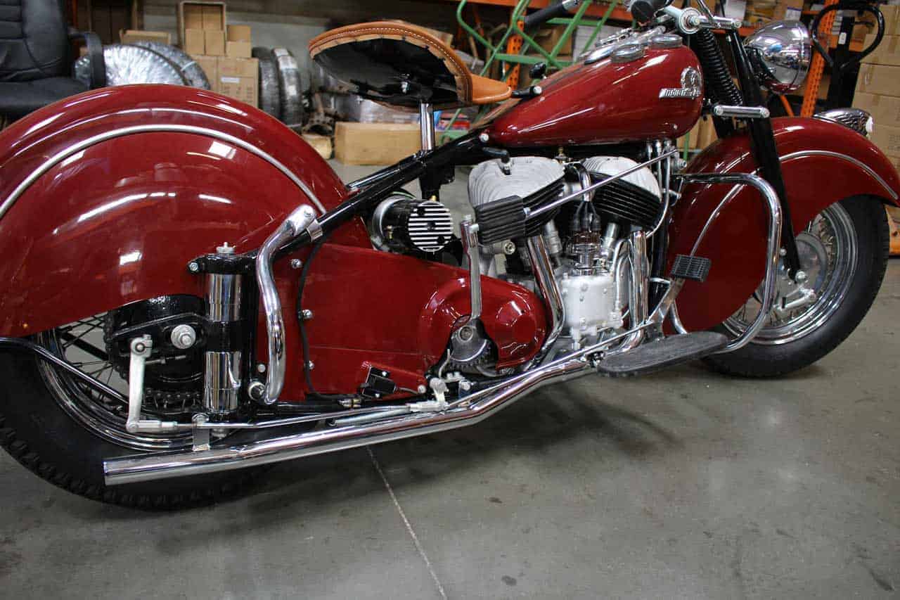 Indian Chief Dual Exhaust System Chrome Plated - Starklite Indian 