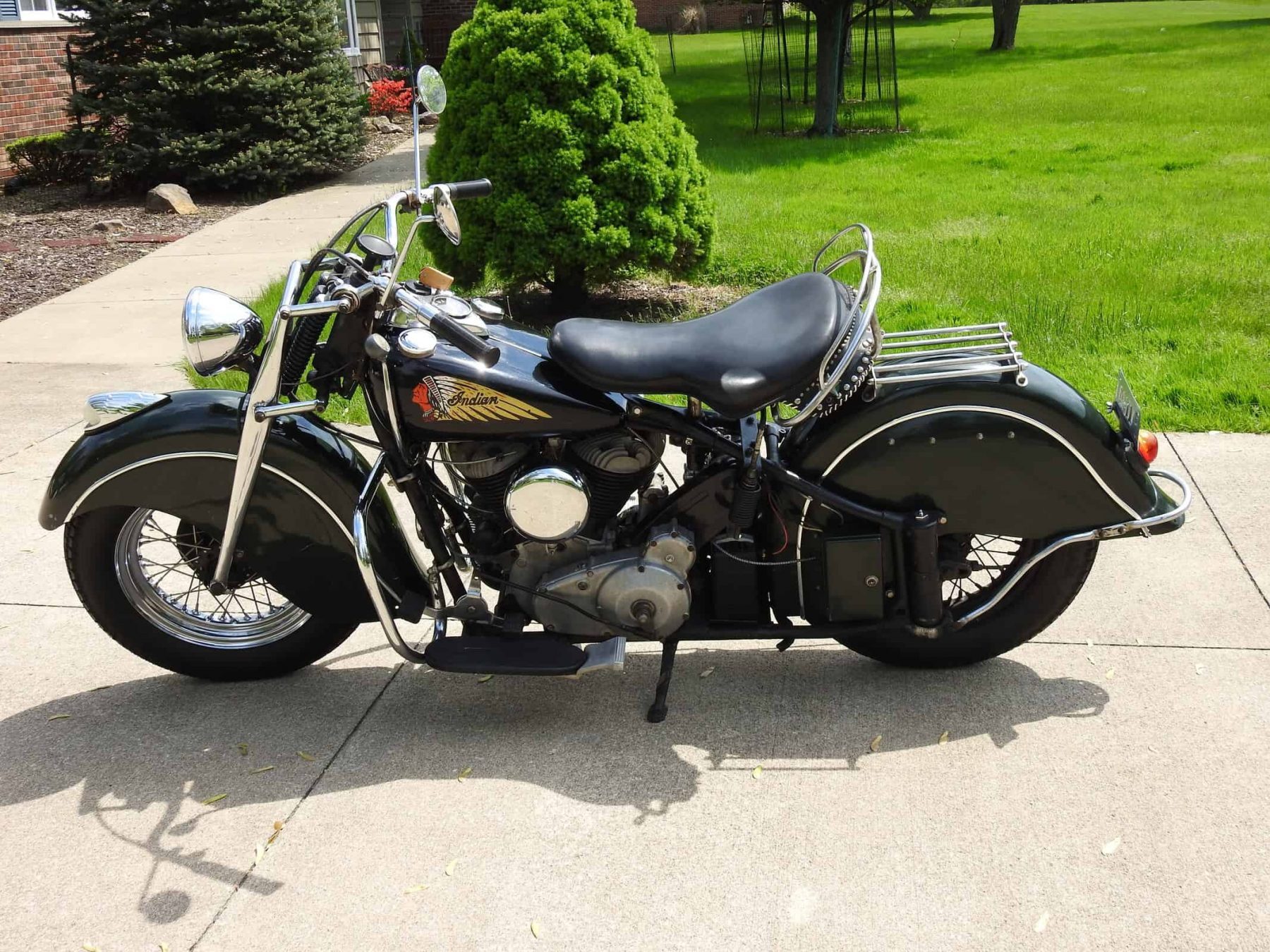 1947 Restored Indian Chief For Sale - Starklite Indian Motorcycles